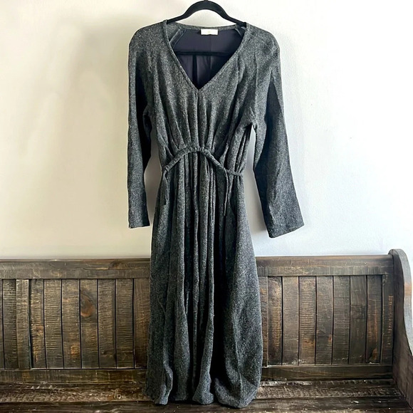 Louizon Paris midi wool blend dress grey size small - Picture 3 of 7